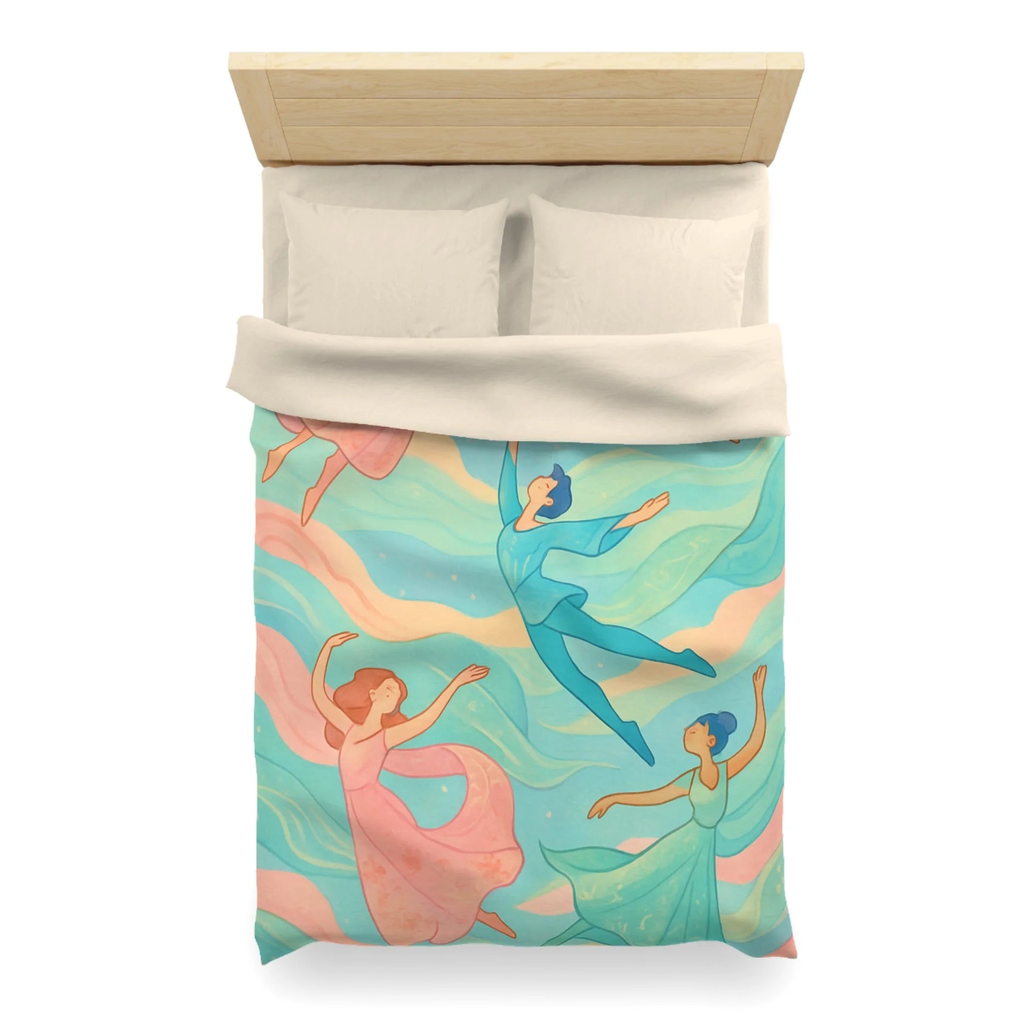 Housse de Couette Microfibre Illustration Unique Design Moderne Décoration Intérieure Raffinée