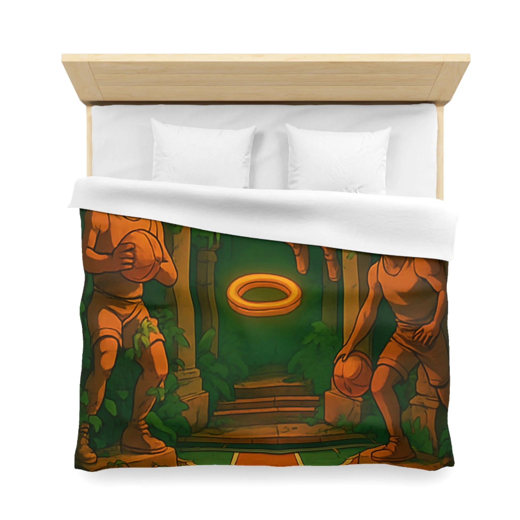Housse de Couette Microfibre Illustration Unique Design Moderne Décoration Intérieure Raffinée