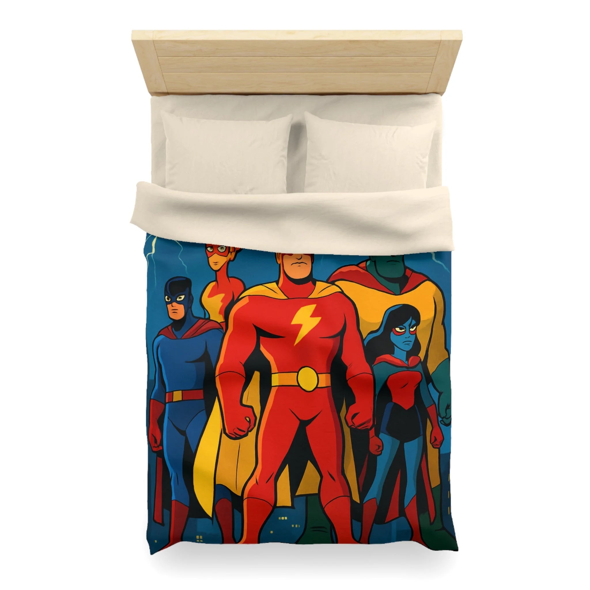 Housse de Couette Microfibre Design Artistique Moderne Décoration Chambre Confort Premium