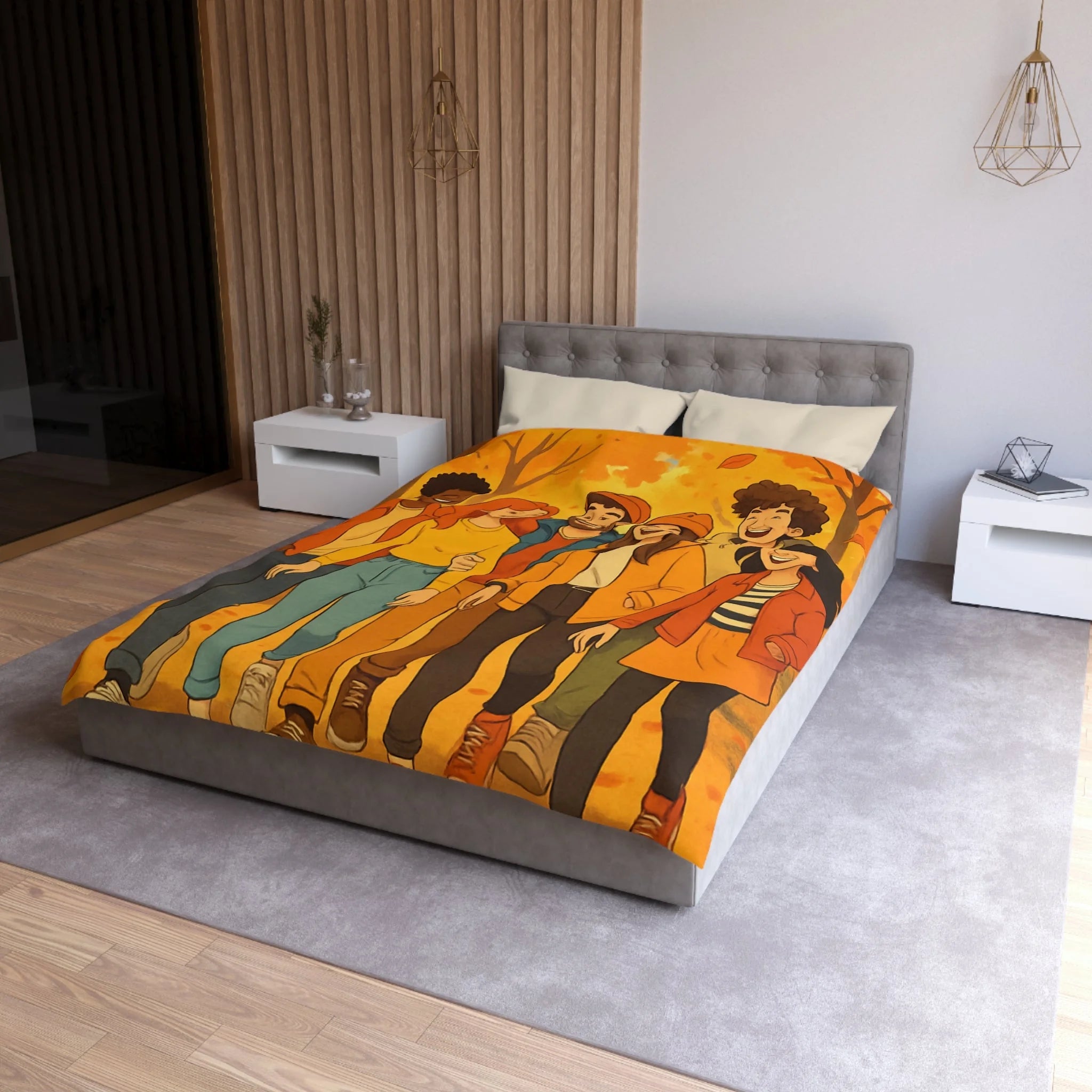 Housse de Couette Microfibre Création Artistique Moderne Design Exclusif Décoration Chambre