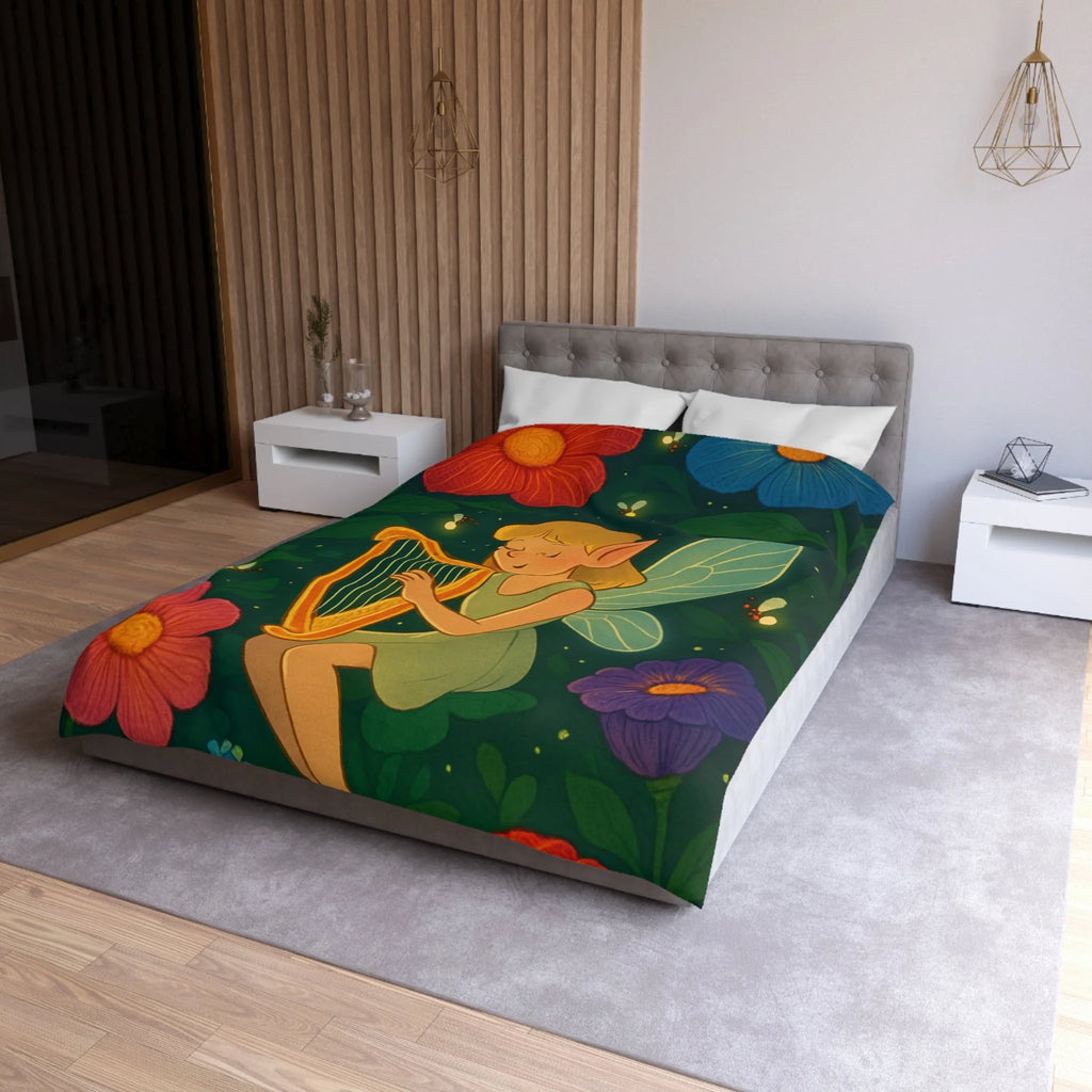 Housse de Couette Microfibre Motif Créatif Original Style Contemporain Chambre Élégante