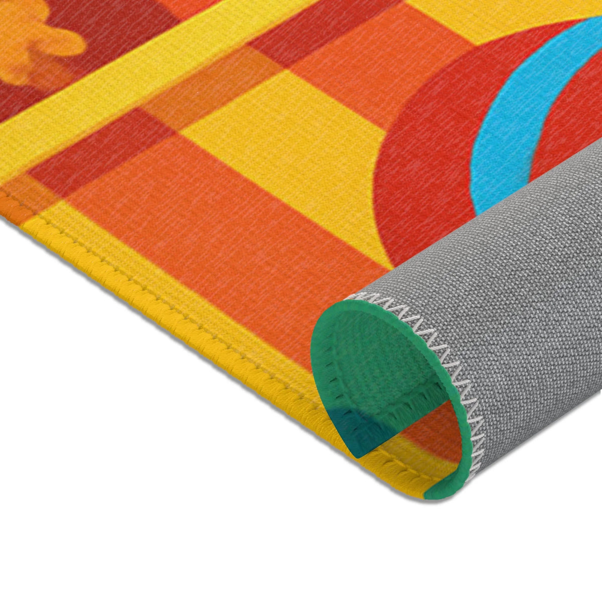 Tapis Coloré Avec Motif Parc D'attractions Enfants Idéal Pour Chambre Ludique Moderne