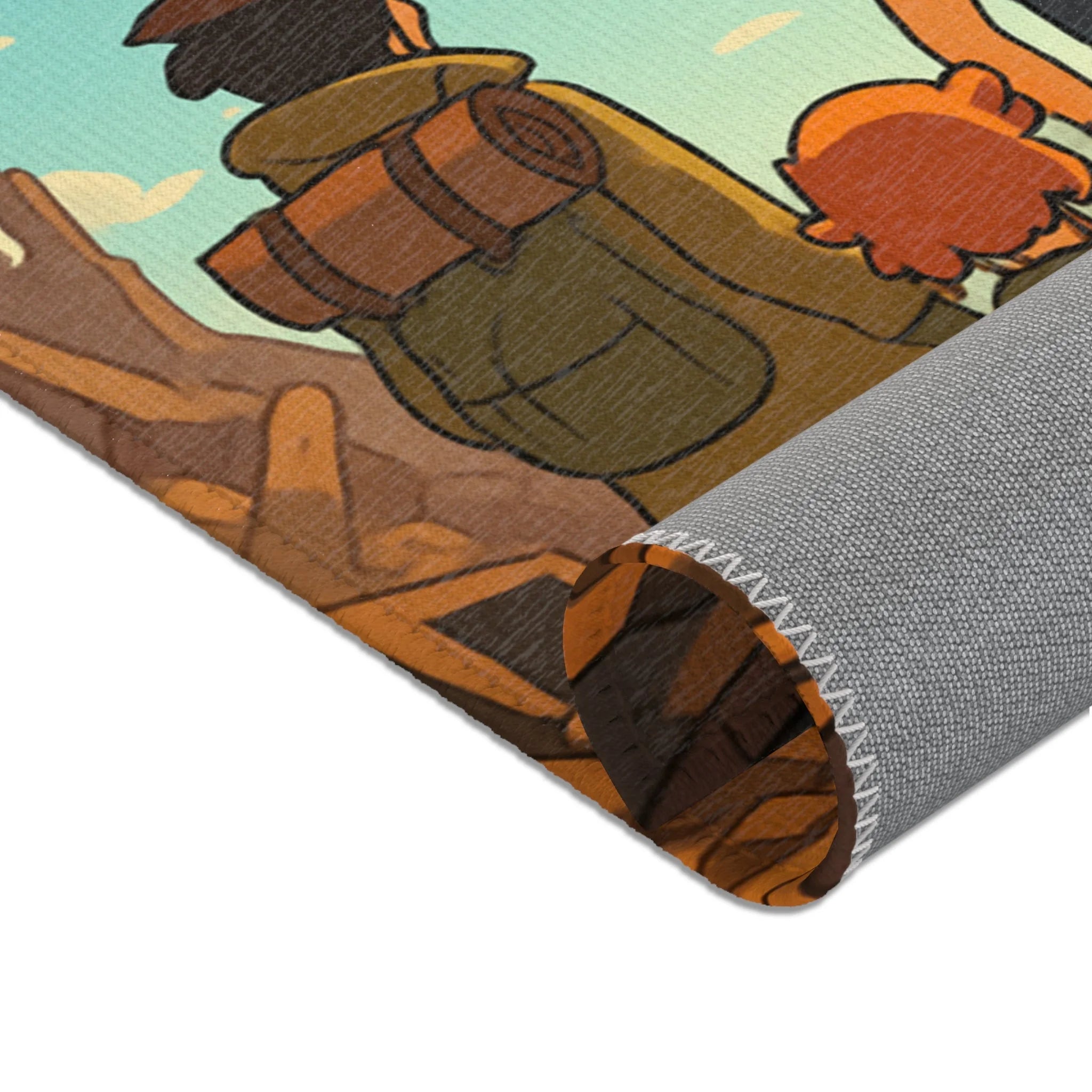 Tapis Area Rug Illustration Unique Design Contemporain Décoration Intérieure Sol Raffinée