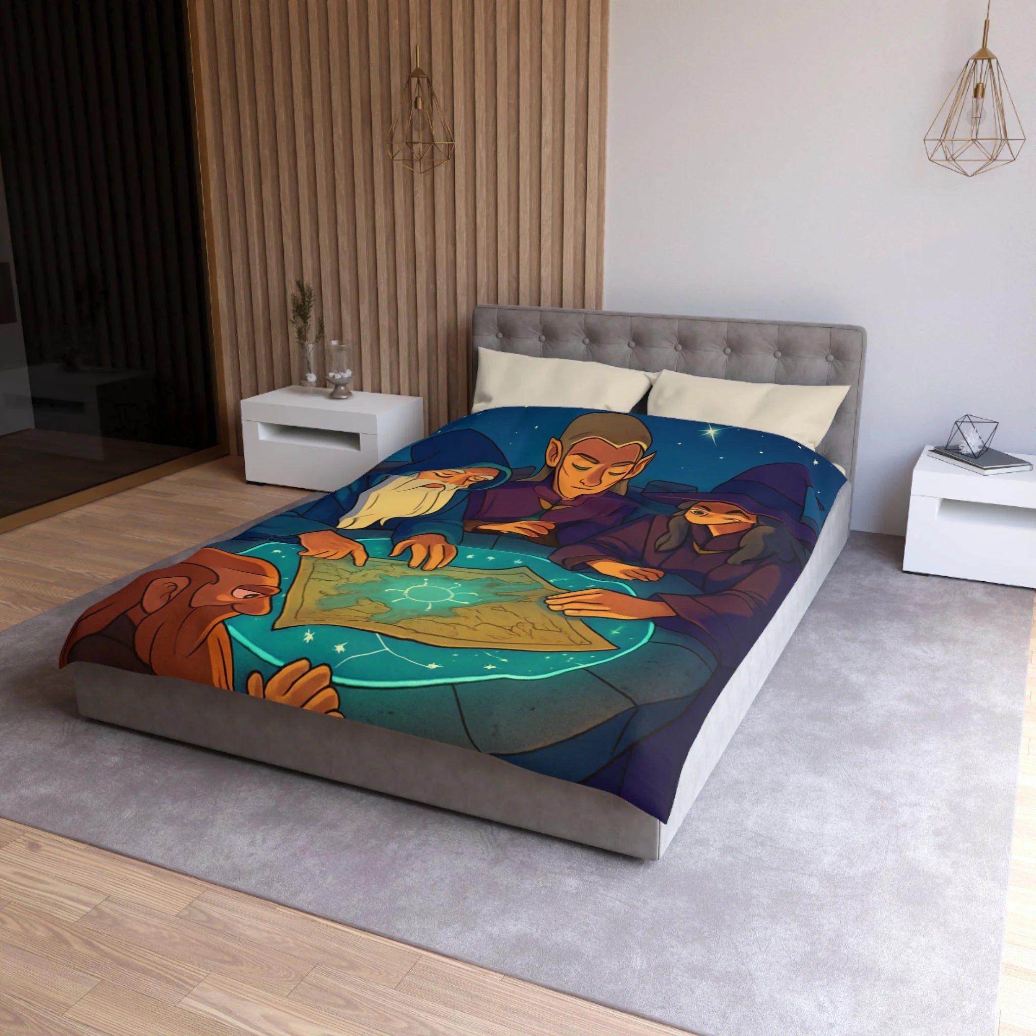 Housse de Couette Microfibre Création Artistique Moderne Design Exclusif Décoration Chambre