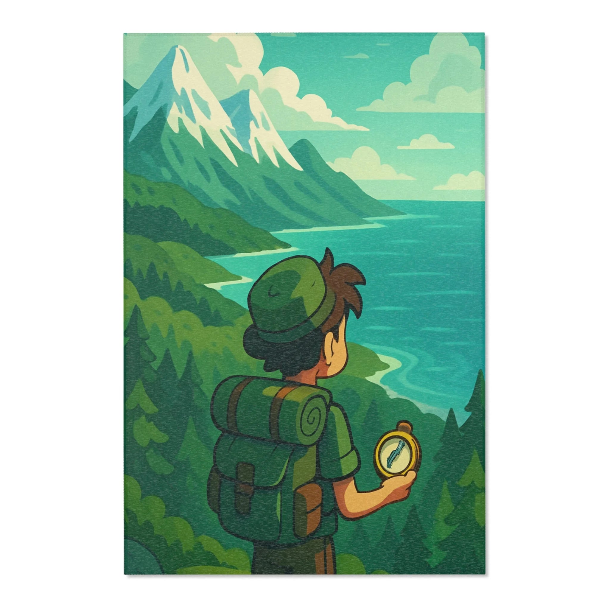 Tapis Area Rug Illustration Unique Design Contemporain Décoration Intérieure Sol Raffinée