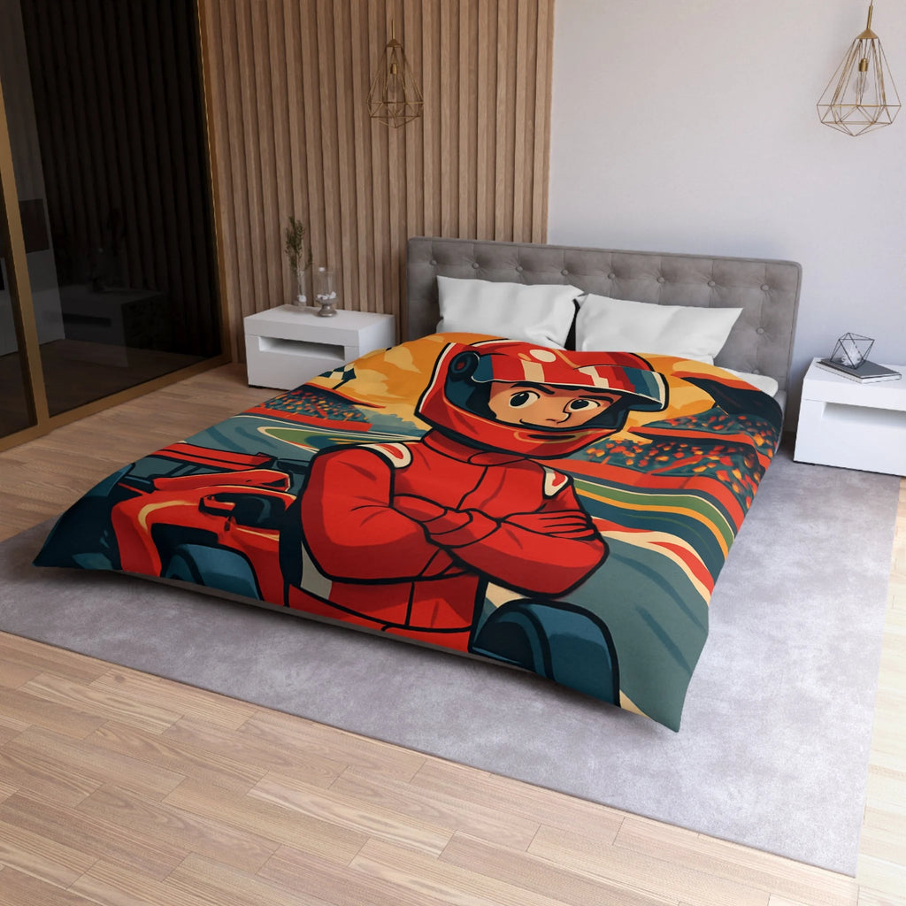 Housse de Couette Microfibre Illustration Unique Design Moderne Décoration Intérieure Raffinée