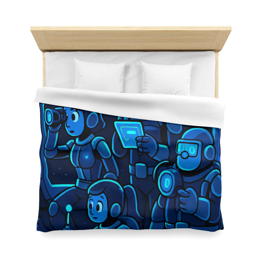 Housse de Couette Microfibre Motif Créatif Original Style Contemporain Chambre Élégante