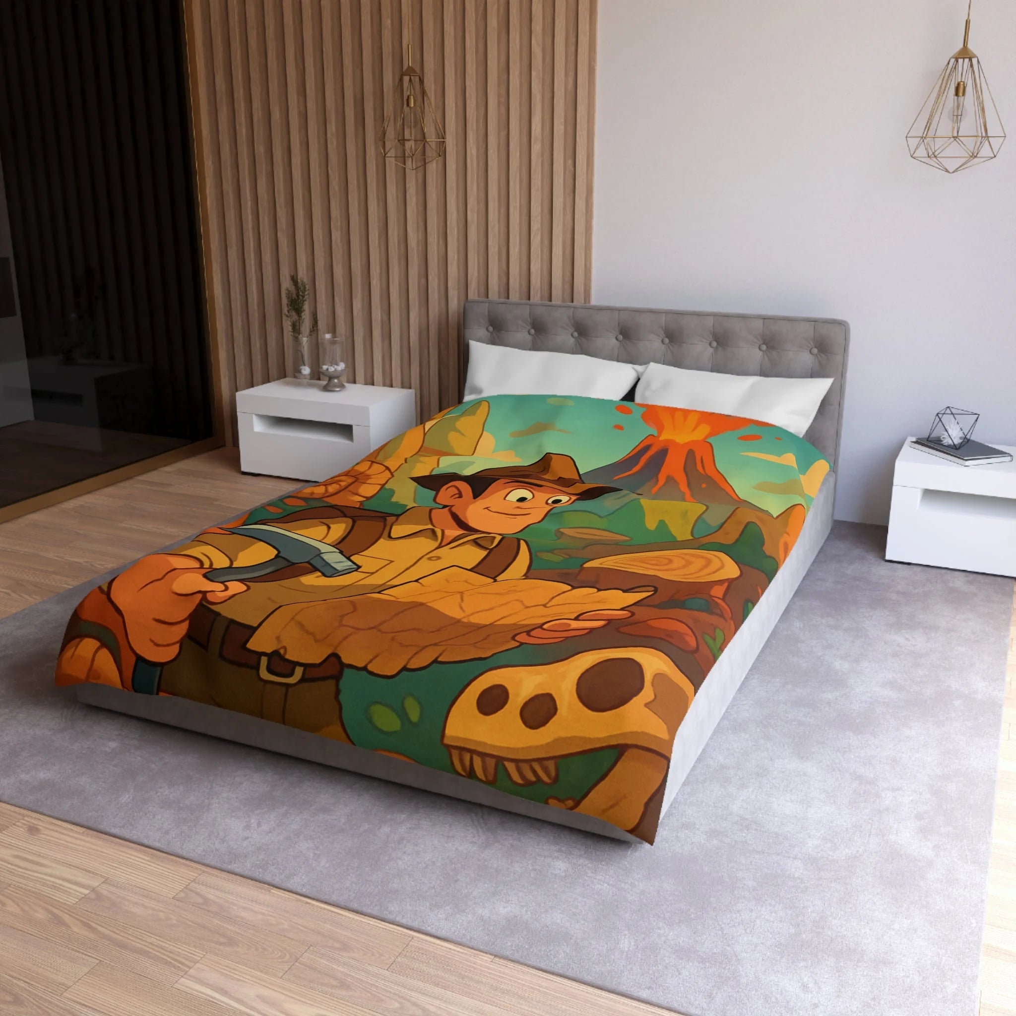 Housse de Couette Microfibre Création Artistique Moderne Design Exclusif Décoration Chambre