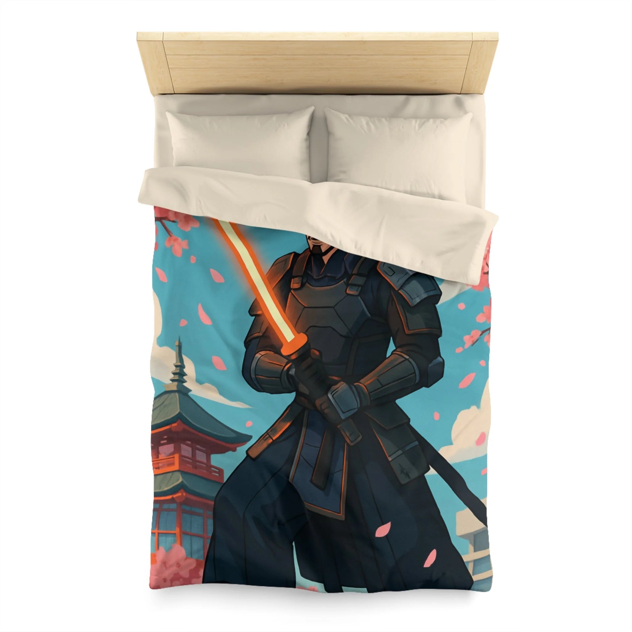 Housse de Couette Microfibre Illustration Unique Design Moderne Décoration Intérieure Raffinée
