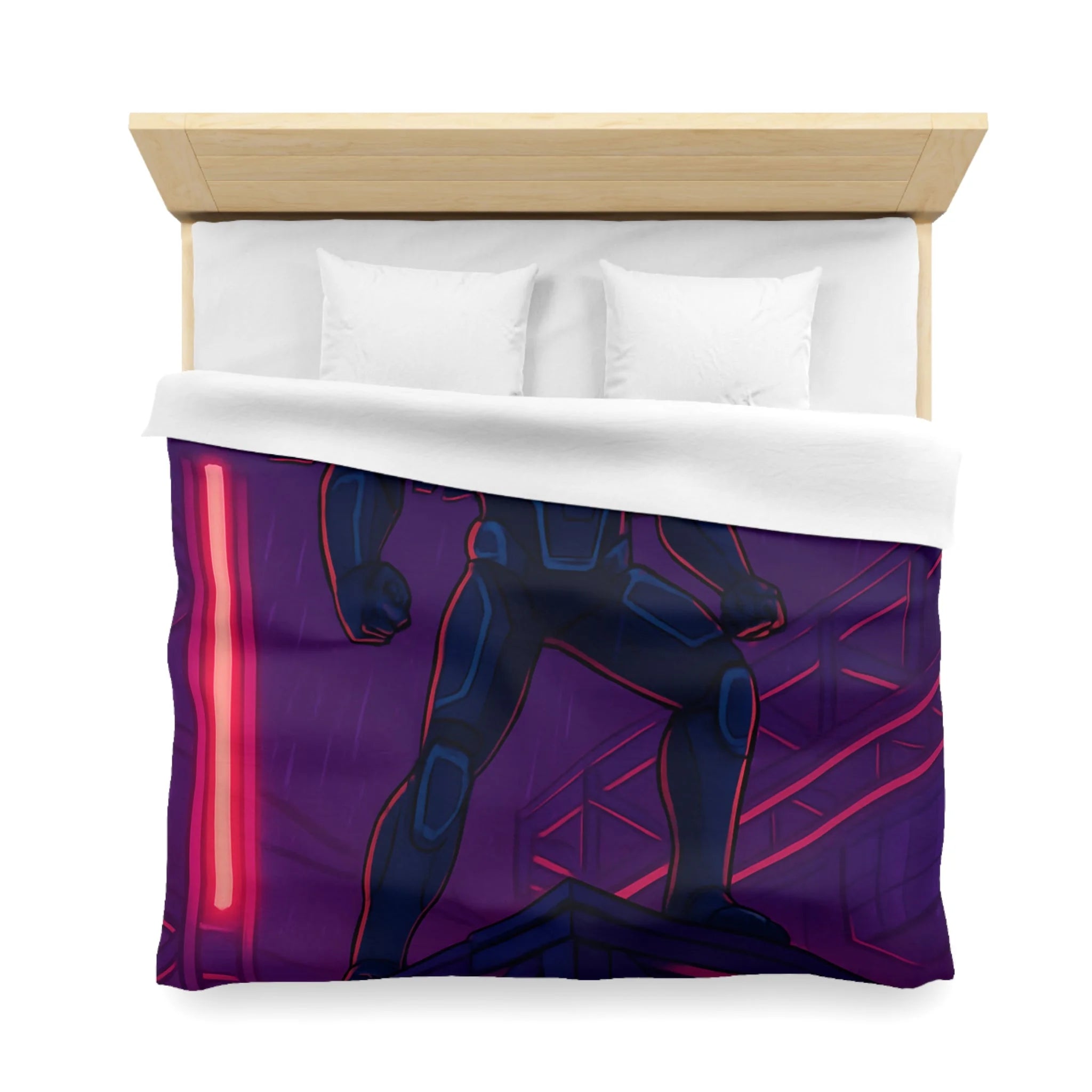 Housse de Couette Microfibre Design Artistique Moderne Décoration Chambre Confort Premium