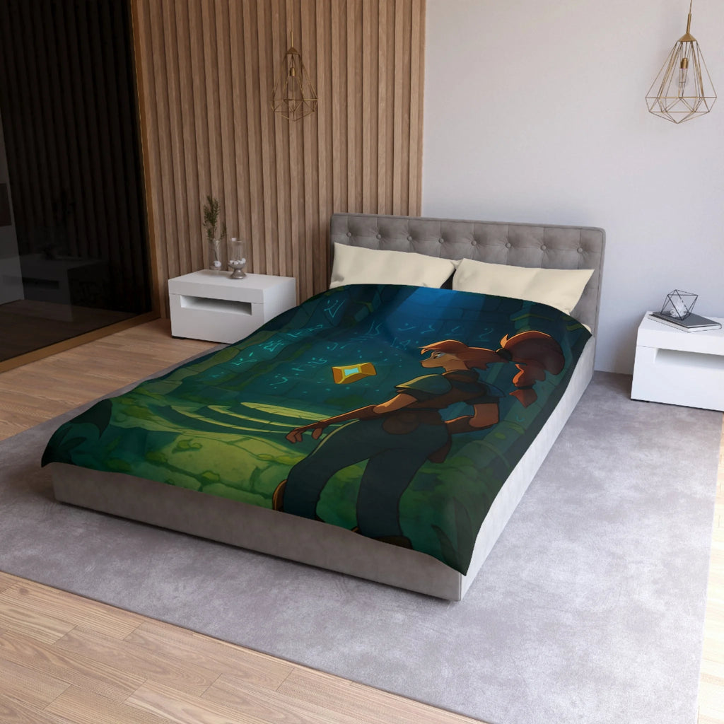 Housse de Couette Microfibre Design Artistique Moderne Décoration Chambre Confort Premium