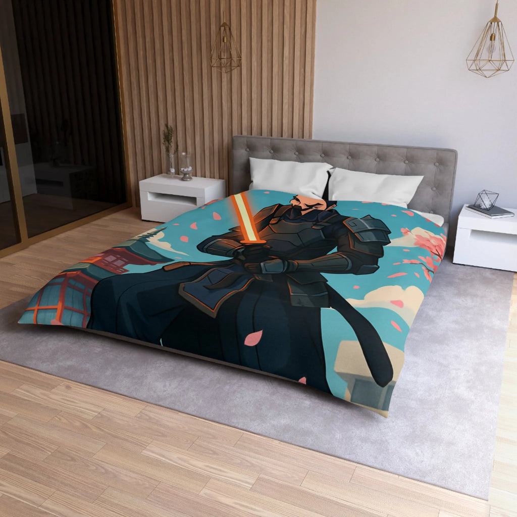 Housse de Couette Microfibre Illustration Unique Design Moderne Décoration Intérieure Raffinée