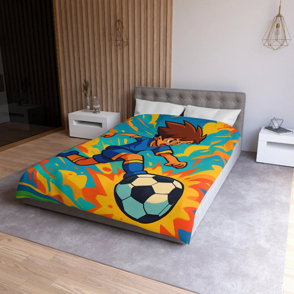 Housse de Couette Microfibre Motif Créatif Original Style Contemporain Chambre Élégante