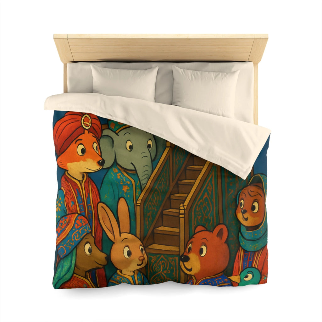 Housse de Couette Microfibre Design Artistique Moderne Décoration Chambre Confort Premium