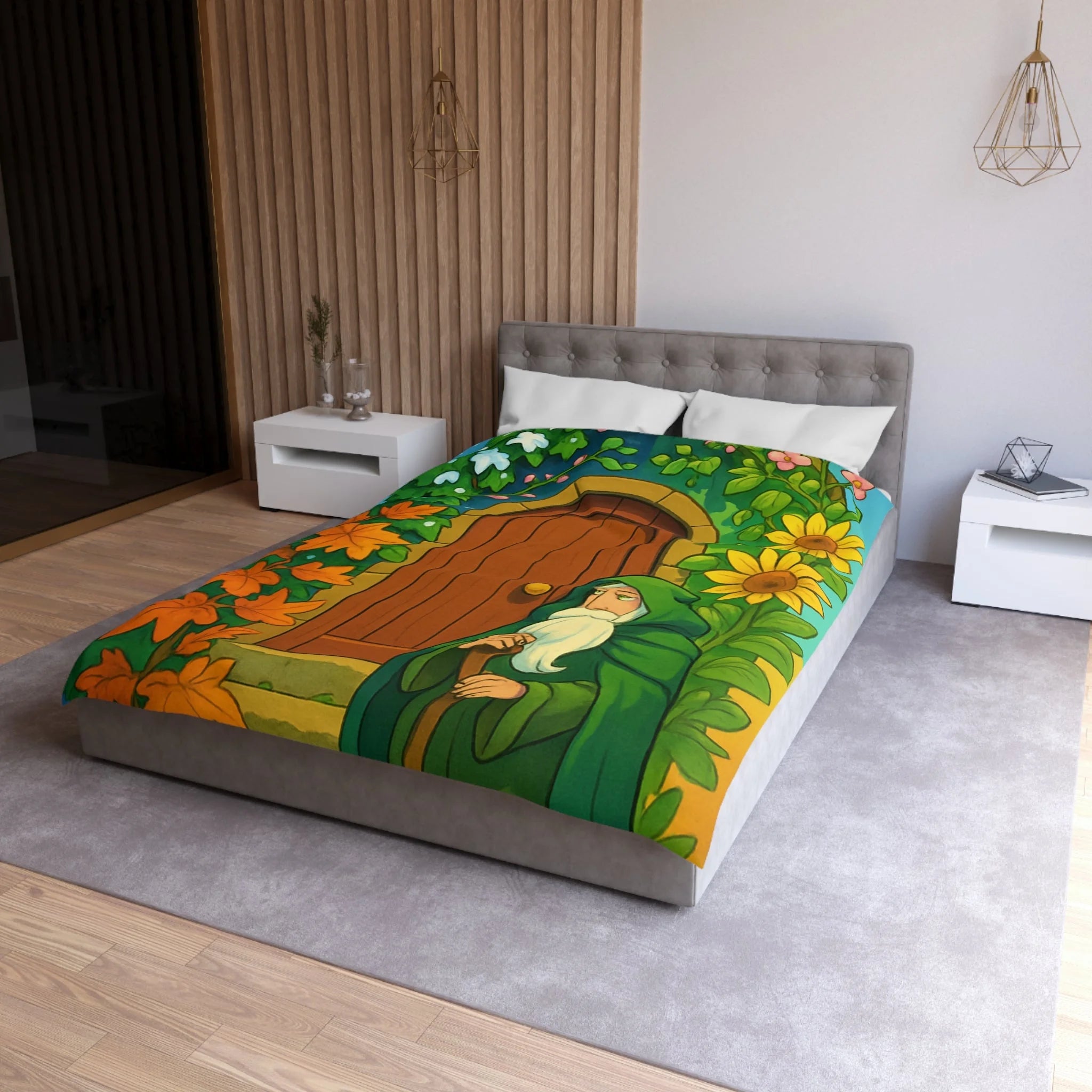 Housse de Couette Microfibre Création Artistique Moderne Design Exclusif Décoration Chambre