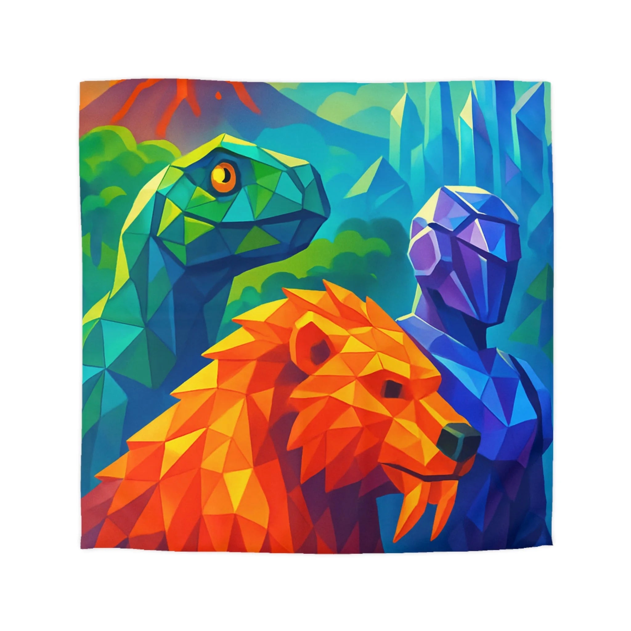 Housse de Couette Microfibre Illustration Unique Design Moderne Décoration Intérieure Raffinée