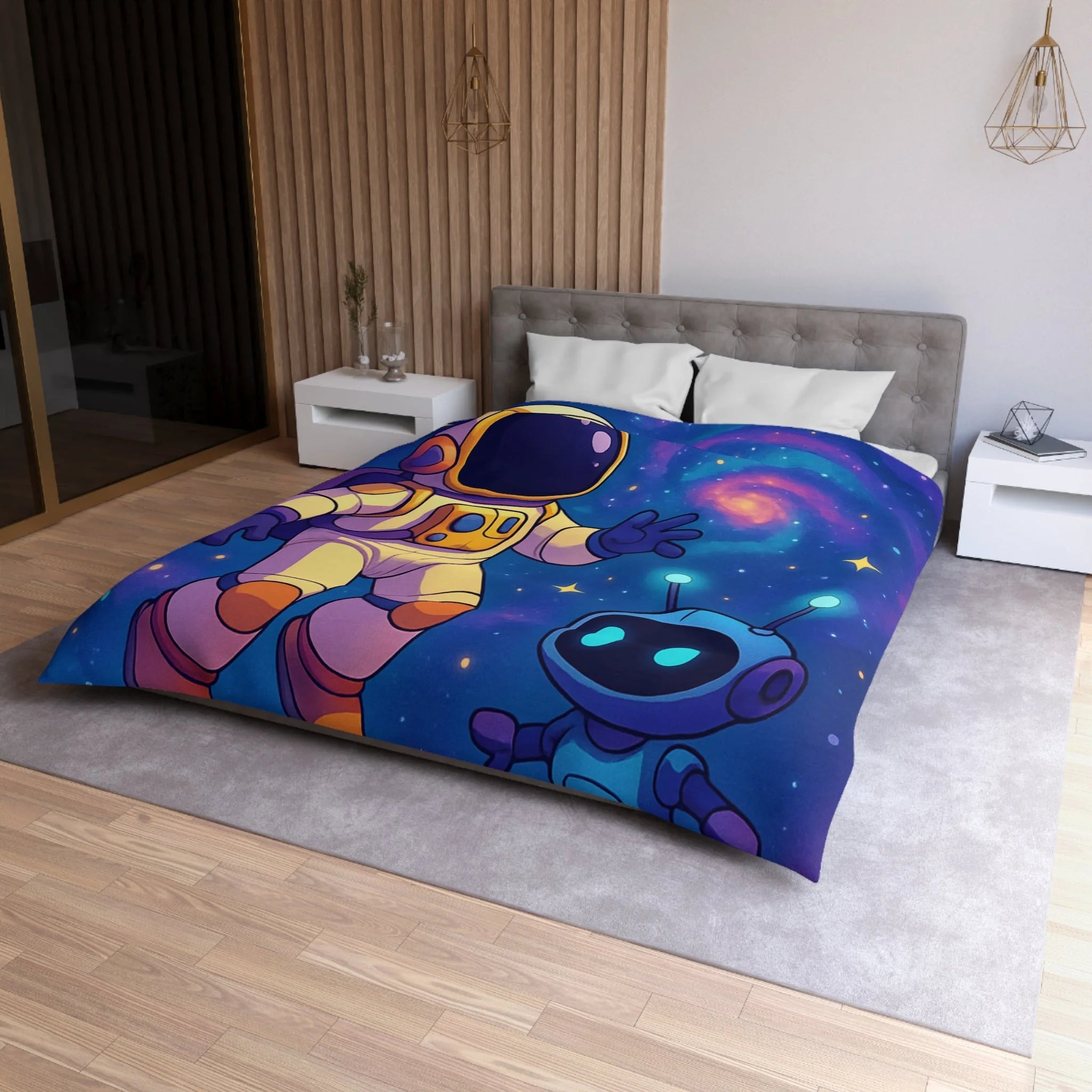 Housse de Couette Microfibre Création Artistique Moderne Design Exclusif Décoration Chambre